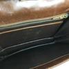 90s Vintage Ferragamo Leather Shoulder Bag Brown Embossed Pattern Women(USED)