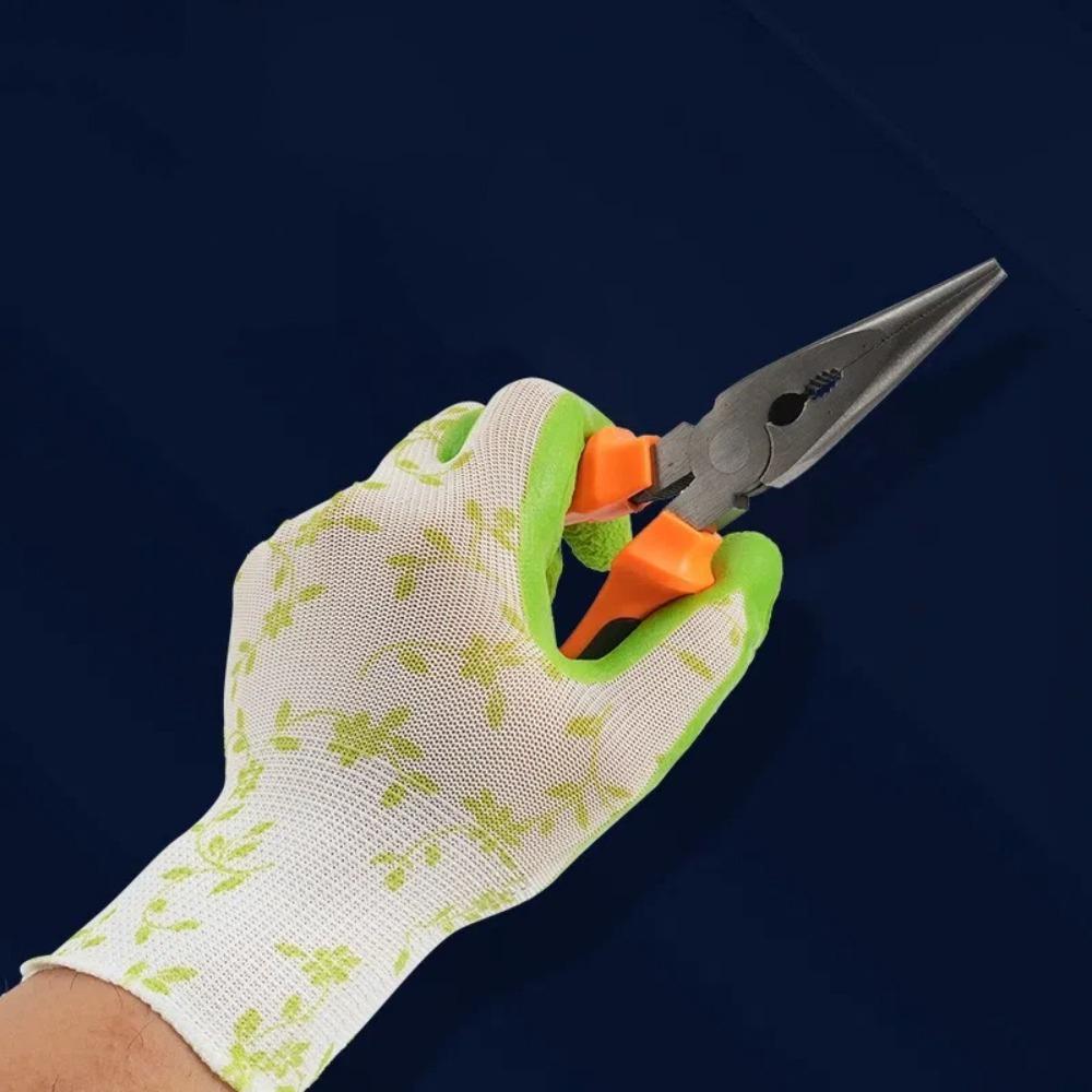 3Pairs Breathable Latex Foam Gloves Comfortable Working Glove Durable Gardening Gloves  For Women