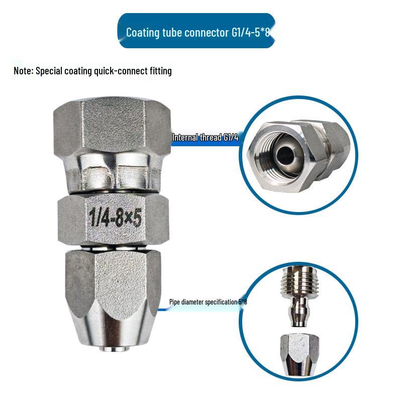 304 Stainless Steel Universal Quick-Connect Pipe Fittings for Spray Gun Equipment