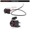 Y4UA Motorcycle USB Phone Charges Port Waterproof Dustproof Designs USB Charging Socket for Convenient travel Charging