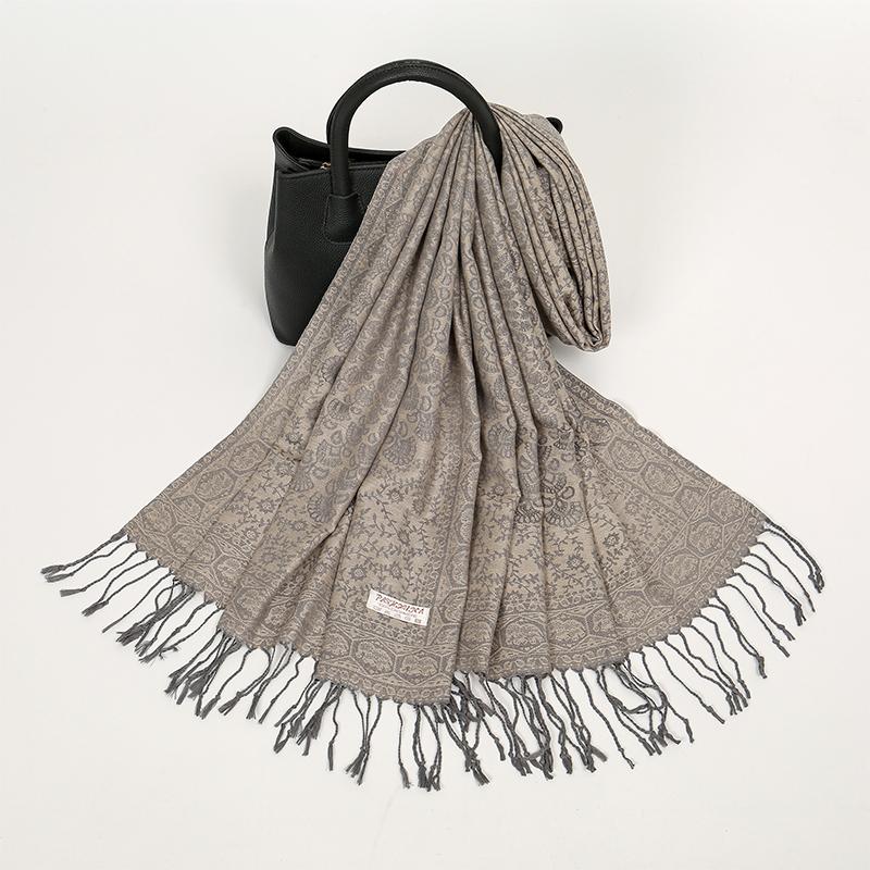 Luxury Thick Cashmere Scarf Women Print New Wraps Pashmina Travel Poncho Warm Blanket Winter Bufanda Shawl Female Stoles