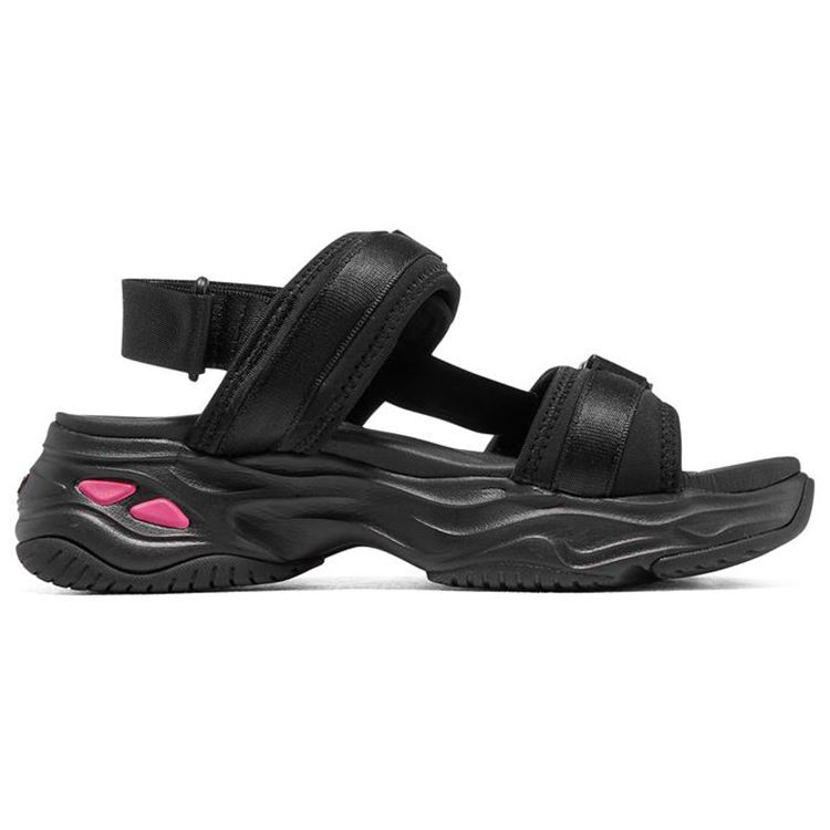 Skechers DLites 4.0 Comfortable Beach Sandals Women Sandals Black 119385-BBK