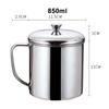 With Handle Stainless steel Cup 1pc Water Coffee Tea Camping Drinking Mug