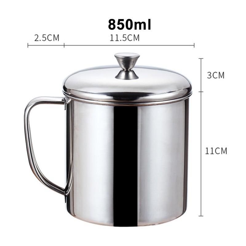 With Handle Stainless steel Cup 1pc Water Coffee Tea Camping Drinking Mug
