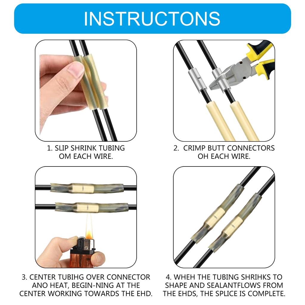 Underground Splice Set Submersible Pump Wire Connector Electrical Cable Repair for Direct Burial Extension Cord Repair