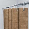 Natural Fiber Shower Curtain Rustic Woven Design For Bathroom Decor, Rectangular Shape, Perfect Fit Your Bathtub Or Tubs With Ro