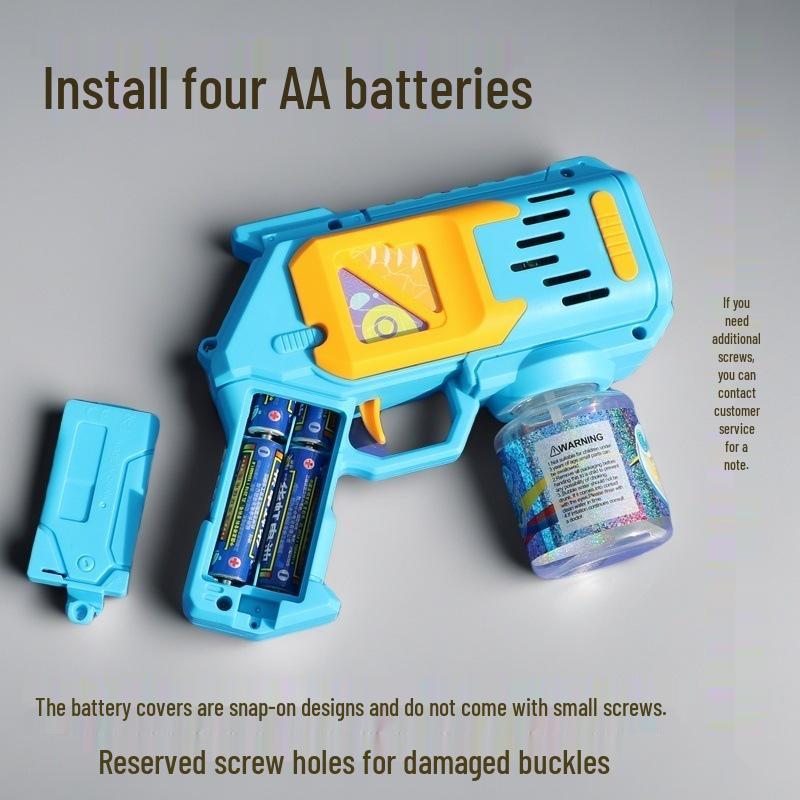 Leak-Proof Automatic Bubble Gun Toy: Light-Up for Kids - Ideal Christmas or Birthday Gift