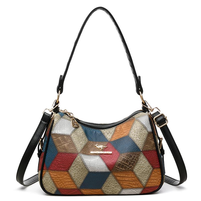 Women's Small Square Bag Leopard Zebra Print Commuter Crossbody Bag Mother Bag