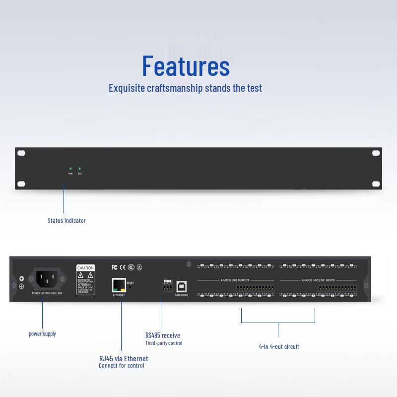 Youmai DTS Series 4x4 Audio Matrix Processor (CN version)