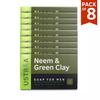 Soap with Neem and Green Clay (100 G X 8 Pcs), Neem & Green Clay Soap, Ustraa