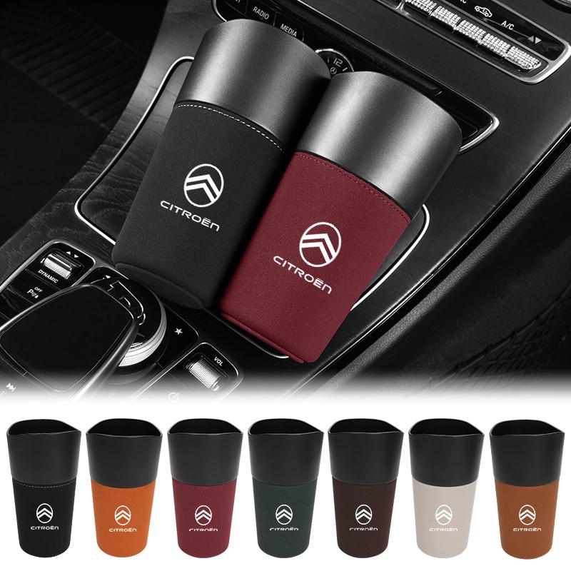 Car Rubbish Bin Trash Can Cup-shaped Bucket Storage Box For Citroen C4 C3 C5 C1 C2 VTS Berlingo Celysee Xsara Picasso Aircross
