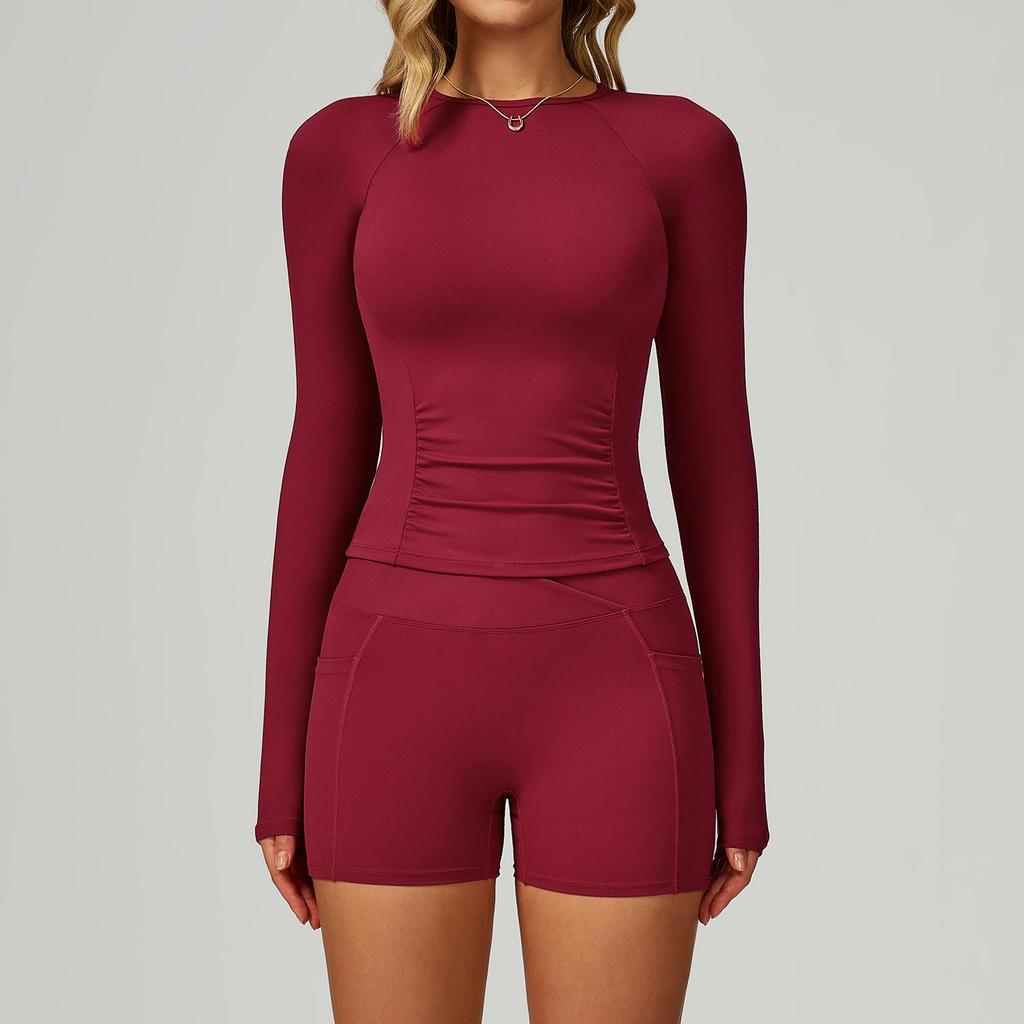 Women's Nude Feeling Yoga Set: High-Waist, Hollow-Back, Tummy Wrap, Tight-Fit for Running and Fitness