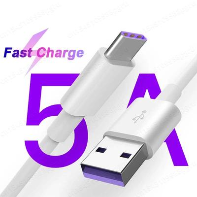 Cabo USB Tipo C 5A para Mate 60 20 P50 P40 P30 Pro Lite 40W 480Mbps Carregador de Carregamento Rápido Cabo USB-C Tipo C Cabo de Fio