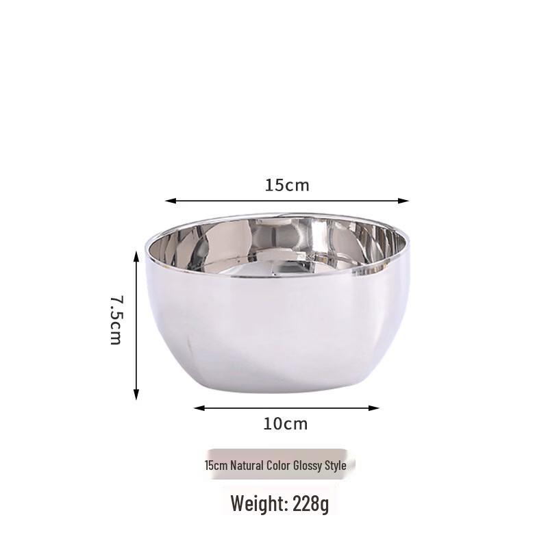 Wutuo Stainless Steel Double-Layer Insulated Dining Bowl