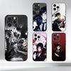 Black Anime B-ButlerS  Phone Case For iPhone 17,16,15,14,13,12,11 Plus,Pro Max,XS,Soft Silicone Black Cover