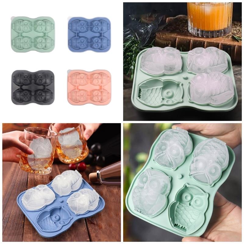 3D Eiswürfelformen, Große Eiswürfelschale Macht Niedliche Form Eis Sicheres Silikon Große Eiswürfel Machen Cocktails Saft Gefrierformen