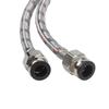 Stainless Steel RV Shower Mixer Tap Outlet Steel Tails 400 Mm With 12mm Guest/Whale Push Fit End G 1/2'' Outlet