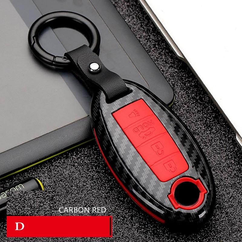 Interior Mouldings Carbon Fiber Shell Car Remote Key Fob Cover Case For infiniti FX35 FX37 FX50 G25 G35 G37 JX35 M35 M37 M45 Q70
