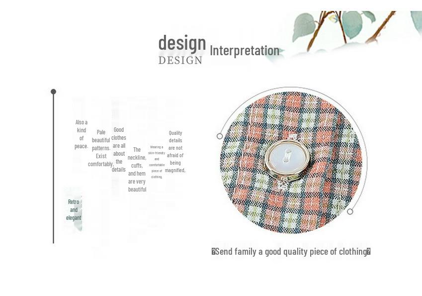 Spring Plaid Cotton Shirt for Young, Middle-Aged, and Elderly Women: Long-Sleeve Casual Wear