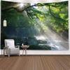 Home Decor Forest Maple Leaf Red Leaves Tapestry Landscape for Room Decor Wall Blanket Curtain for Bedroom Decoration Mural