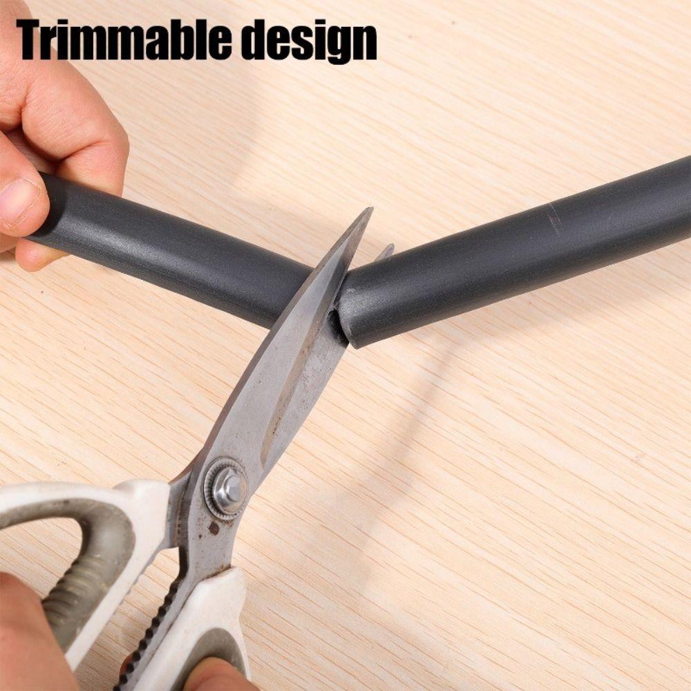 1M Praktische Selbstklebende Bodenkabelabdeckung Anti-Extrusion PVC-Drahtschutz Versteckt Flammhemmender Kabelkanal