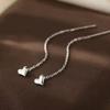 Silver Plated Heart Chain Earrings For Women Hypoallergenic Jewelry Party Gift Accessories Trendy Heart Earrings