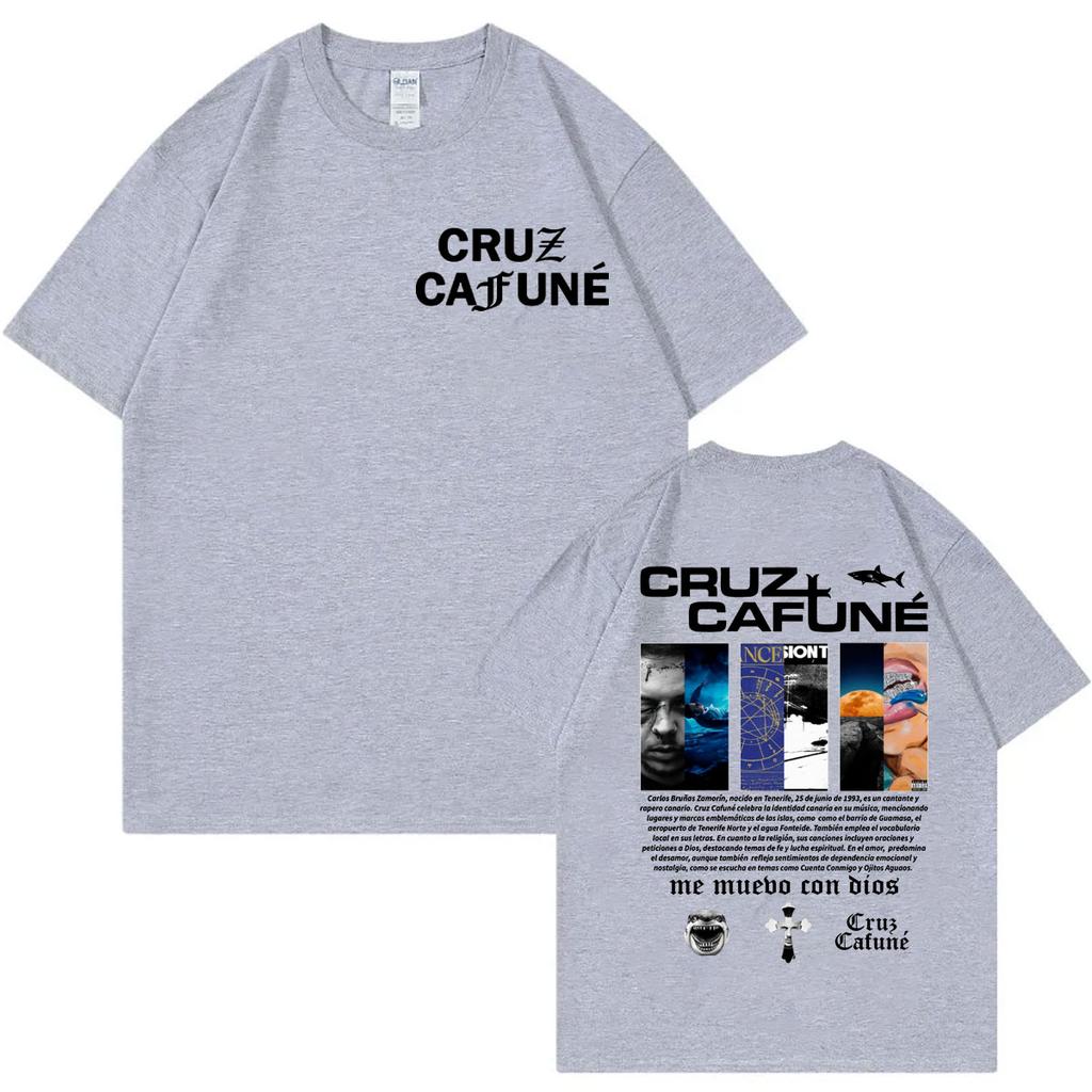 Rapper Cruz Cafune Album Merch Tshirt Harajuku Hip Hop Clothing Short Sleeve T Shirts Unisex Women Casual Fashion Cotton Tshirts