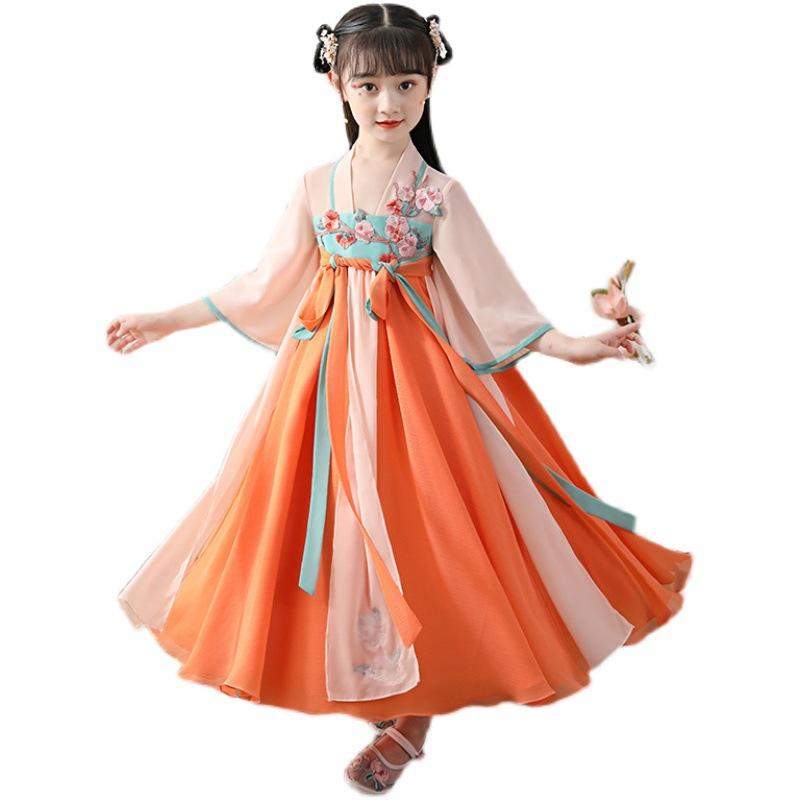 Ханфу девушка в китайском стиле тканевое летнее платье античный костюм Тан костюм супер — фото 6
