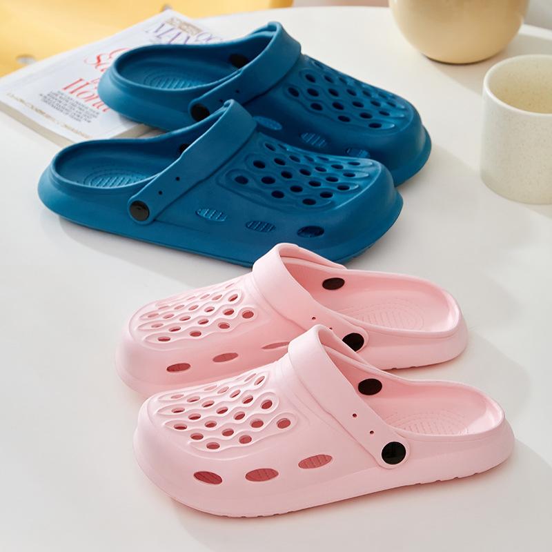 Sandale groase pentru bărbați și femei, papuci de vară, papuci de exterior, unisex, pantofi de casă, cupluri, pantofi plati EVA cu talpă moale, flip-flops cu gol