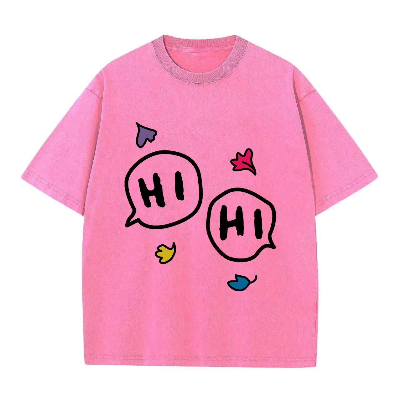 

Футболка Heartstopper Hi Oversize Женская футболка Одежда Футболка Heartstopper Hi Женская футболка Ретро-стираемая винтажная футболка S