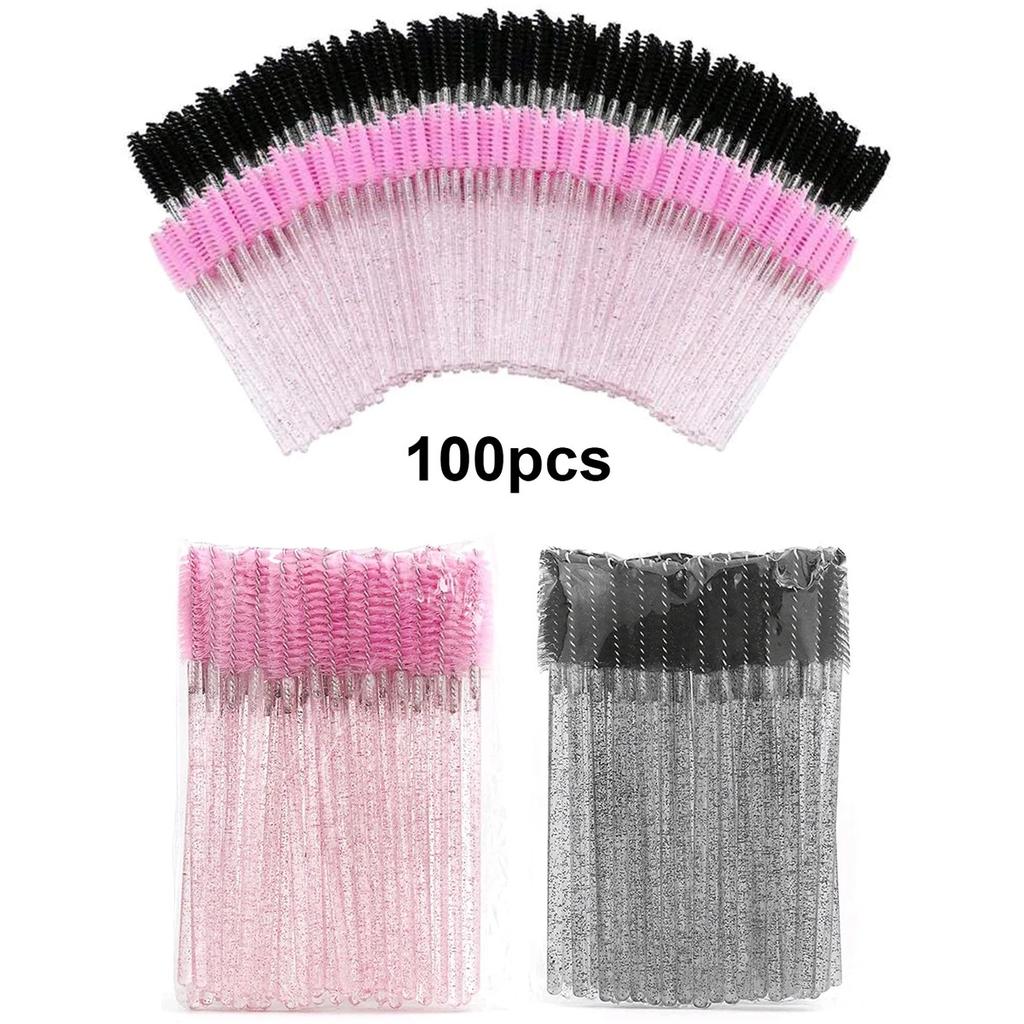 Wholesale 100pcs Disposable Eyelash Brushes Spoolies Micro Lash Mascara Wands Combs for Eyelash Extension Makeup Cosmetic Tools