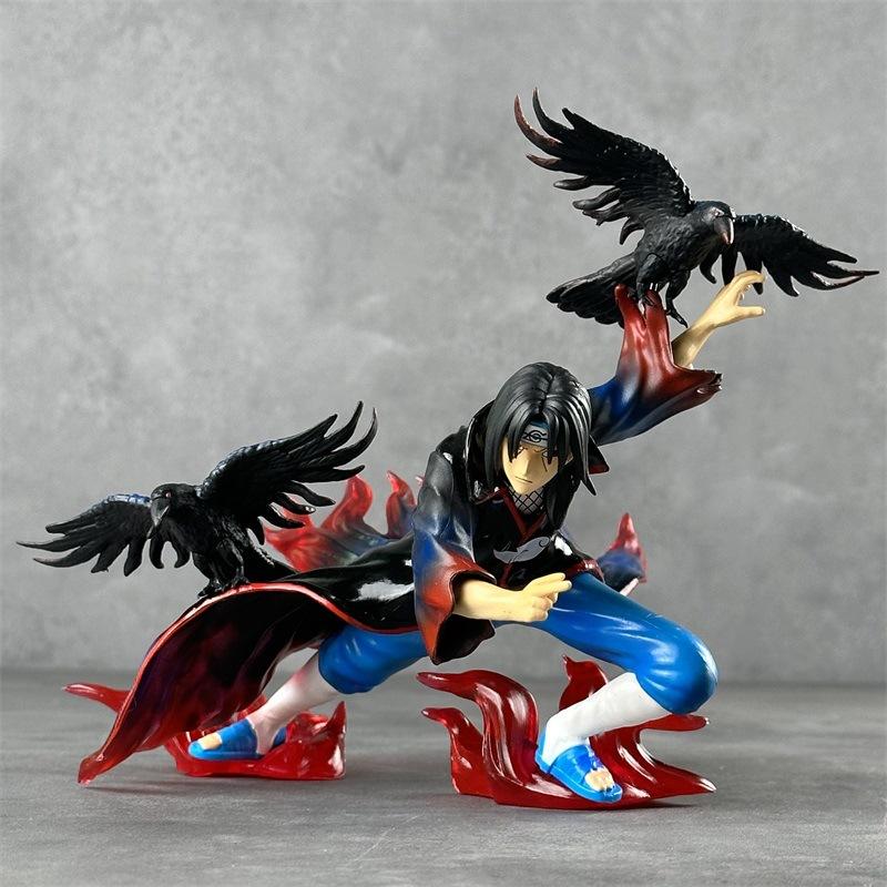 Naruto Anime Subduction Itachi Uchiha Action Figure Raven Itachi PVC Figure Collection Toys for Kids Gift Perfect Gift