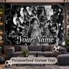Wall Hanging Tapestry Custom NameAyliva Pattern Personalized Printed Fabric Wall Decor