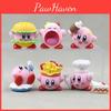 Adorable 6 Piece Kirby Food Figure Set Cute Pvc Car Decoration Collectible Toys