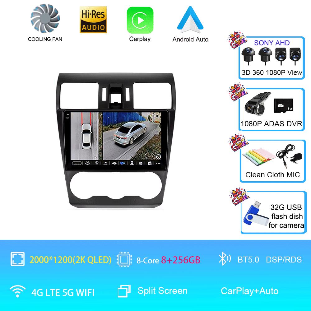 Car Radio Android 14 Stereo For Subaru Forester XV WRX 2012- 2015 For Impreza Multimedia Video Player Navigation GPS Head Unit