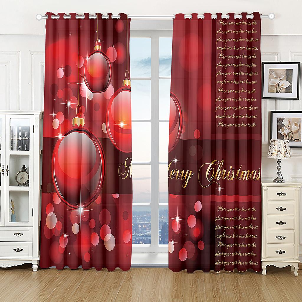 

Мультфильм Рождество С Новым годом Олень Санта Дети Шторы на окна Жалюзи для гостиной Спальня Кухня Дверь Домашний декор 2 шт. W50 X H130(CM)X2&Grommet Top