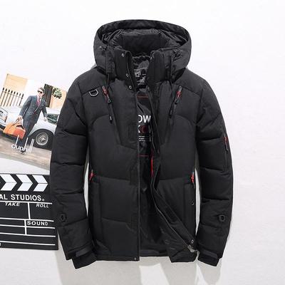 Men's Outdoor Hiking Jacket Hooded Jacket Duck Down Jacket Thick Windproof Ski Sports
