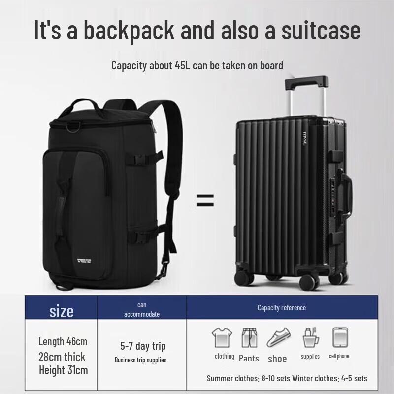 Warrior Men's Multi-functional Large Capacity Backpack