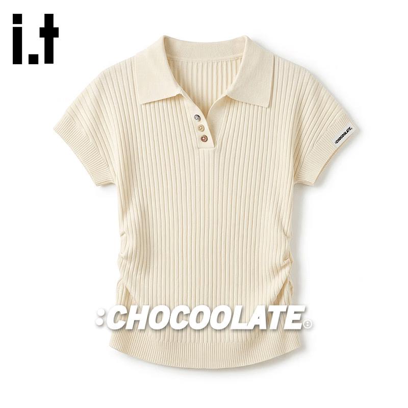 CHOCOOLATEit Women s Polo Knit Top One Size