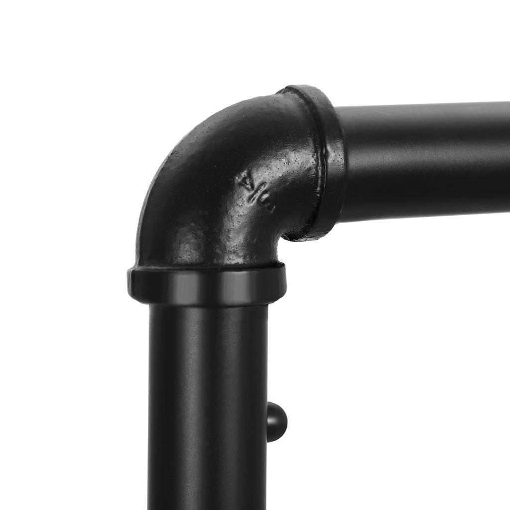 VASAGLE Appendiabiti per Camera da Letto, Scaffale Robusto per Vestiti, Appendiabiti a Tubo Industriale con Scaffale, Barra Superiore Max. Carico 90 kg, Lavanderia