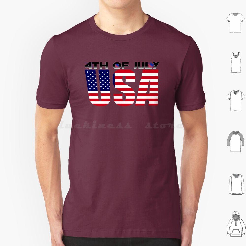 4. Juli T-Shirt Baumwolle Herren Damen DIY Druck 4. Juli Tag USA Amerikanischer Stolz Rot Weiß Blau Patriotische Sterne Und