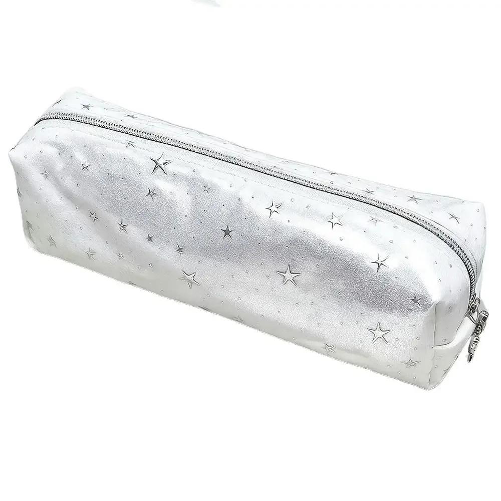 Cute Stars Wave Point Pen Bag Lightweight Large Capacity Stationery Bag Cartoon Gift Cosmetic Bag Students Supplies