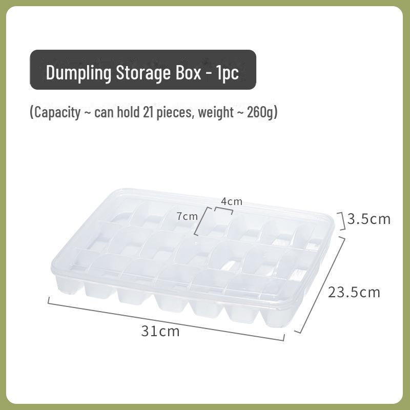 Refrigerator Fresh-Keeping Box for Japanese Dumplings, Wontons & Frozen Foods