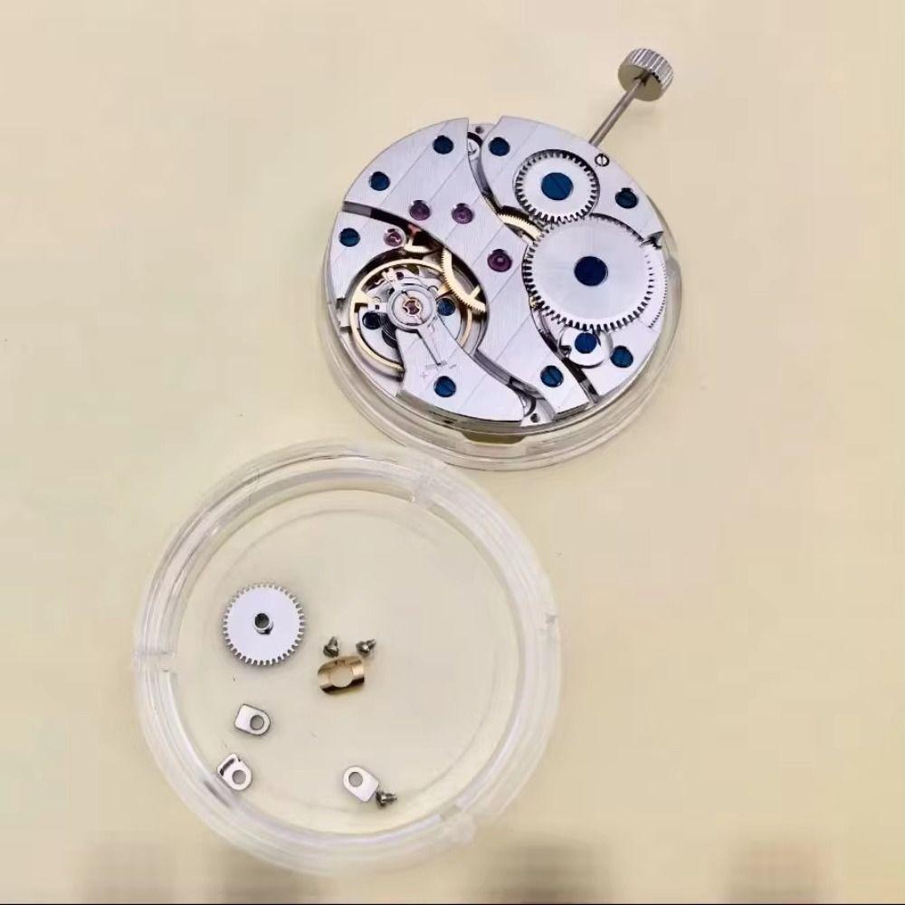 White Movement 6498 Watch Movement Single Calendar Mechanical Watch Movement  Parts Replacement