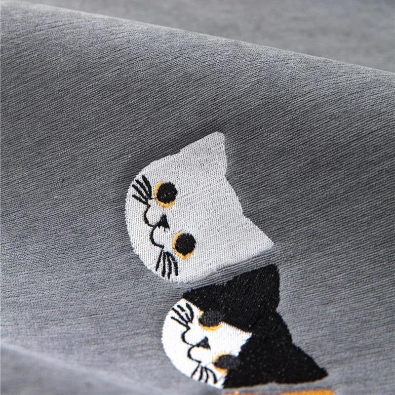 Cats Printed Sofa Mat Universal Non-slip Sofas Covers for Living Room Solid Color Combination Couch Towel Furniture Protector