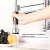 Double Output Kitchen Spring Faucet Stainless 360° Rotating Sink Faucet Vertical/wall Mounted High Pressure Hot/Cold Faucets