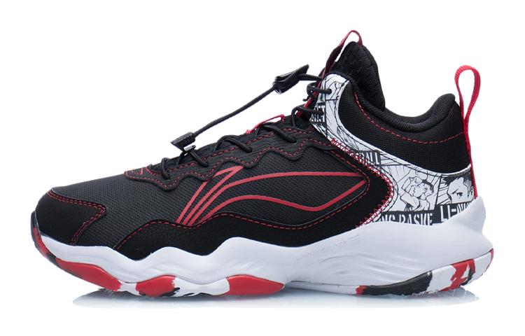Li Ning Avant Garde Ling I TD Ellington I TD Low top Performance Basketball Shoes Black Red Teenagers YKBR050-11 33