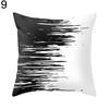 Modern Black and White Geometric Print Cushion Cover Sofa Decor Pillow Case