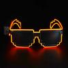 Wireless Mosaic LED Glasses Halloween Christmas Birthday Flashing Glasses  for Adult Kids