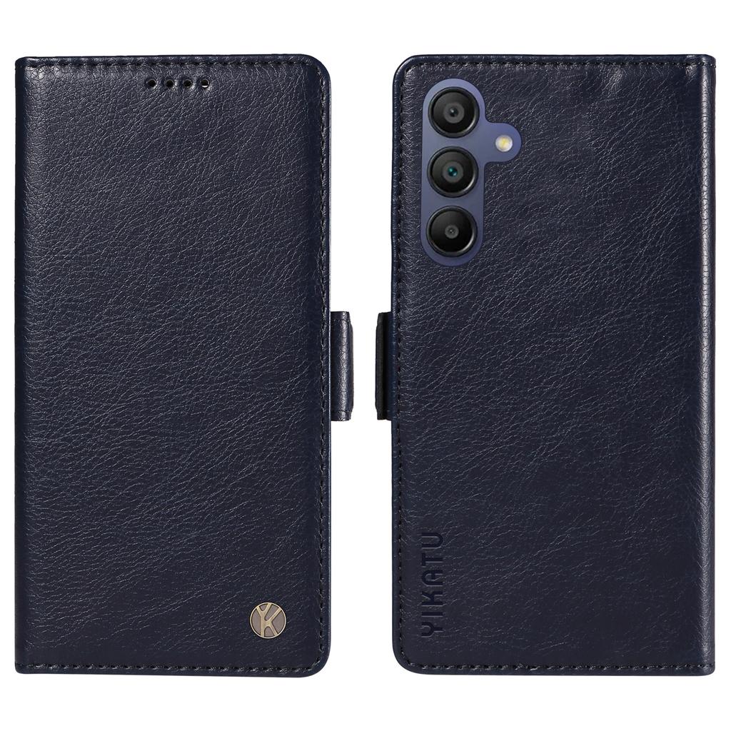 YIKATU YK-007 For Samsung Galaxy A17/A26 5G/A16 5G/A16 4G Case Side Buckle PU Leather Phone Cover Litchi Texture